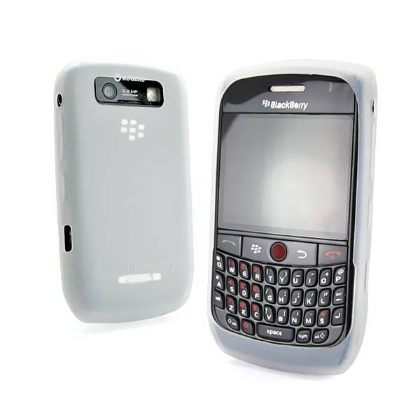 4 PACK - NEW White/Semi-Clear Silicone Skin Case for Blackberry Curve **