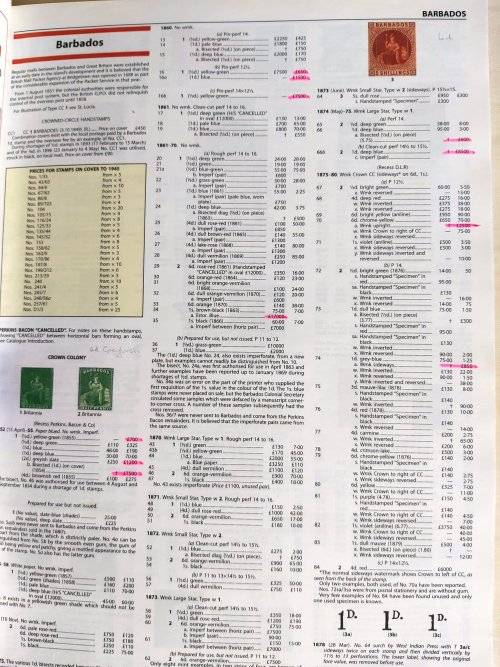 Stanley Gibbons commonwealth stamp cataloque Windward Islands & Barbados