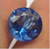 3.70 Cts Princess Cut Blue Quartz Tanzanite Simulant