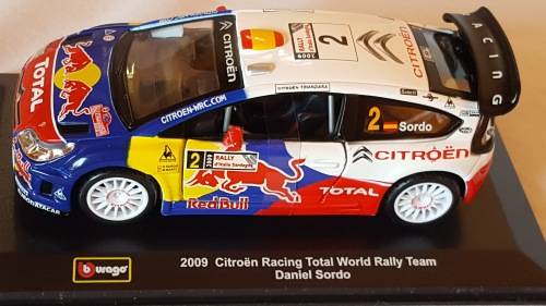 DIE CAST  2009 CITROEN RACING TOTAL WORLD RALLY TEAM..BBURAGO 1 : 32