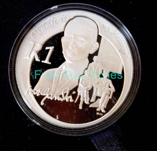 2008 Young Gandhi Silver R1 in SA Mint Box