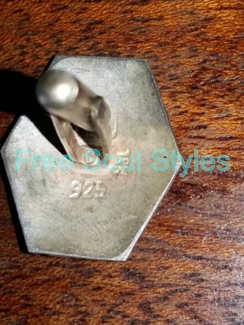 Beautiful Antique Peruvian .925 Silver and 18k Gold Cufflinks