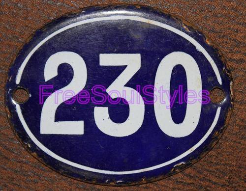 Amazing Historical House Numbers from District 6  PLEASE READ DESCRIPTION BELOW