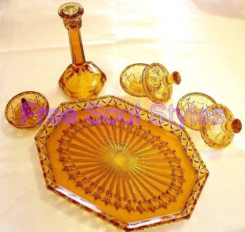 or Chris Johnston ONLY!! Set of 5 Imported Art Deco Dressing Set for Chris Johnston ONLY!!