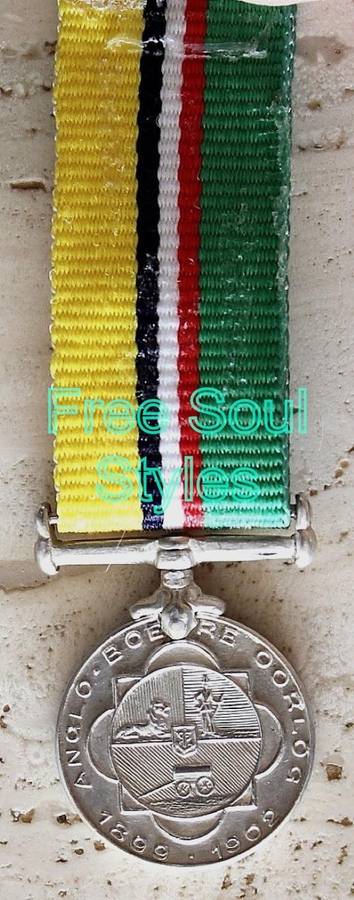 1899 - 1902 Boer War Miniature Medal Ex Mount