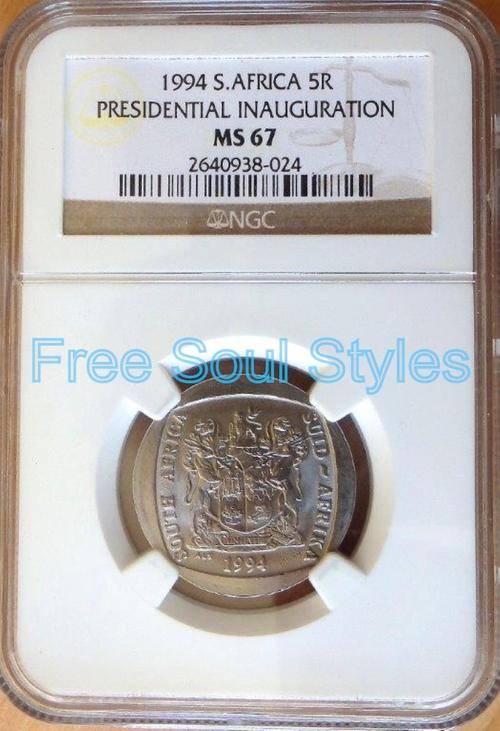 1994 R5 Inauguration Coin NGC Graded MS 67