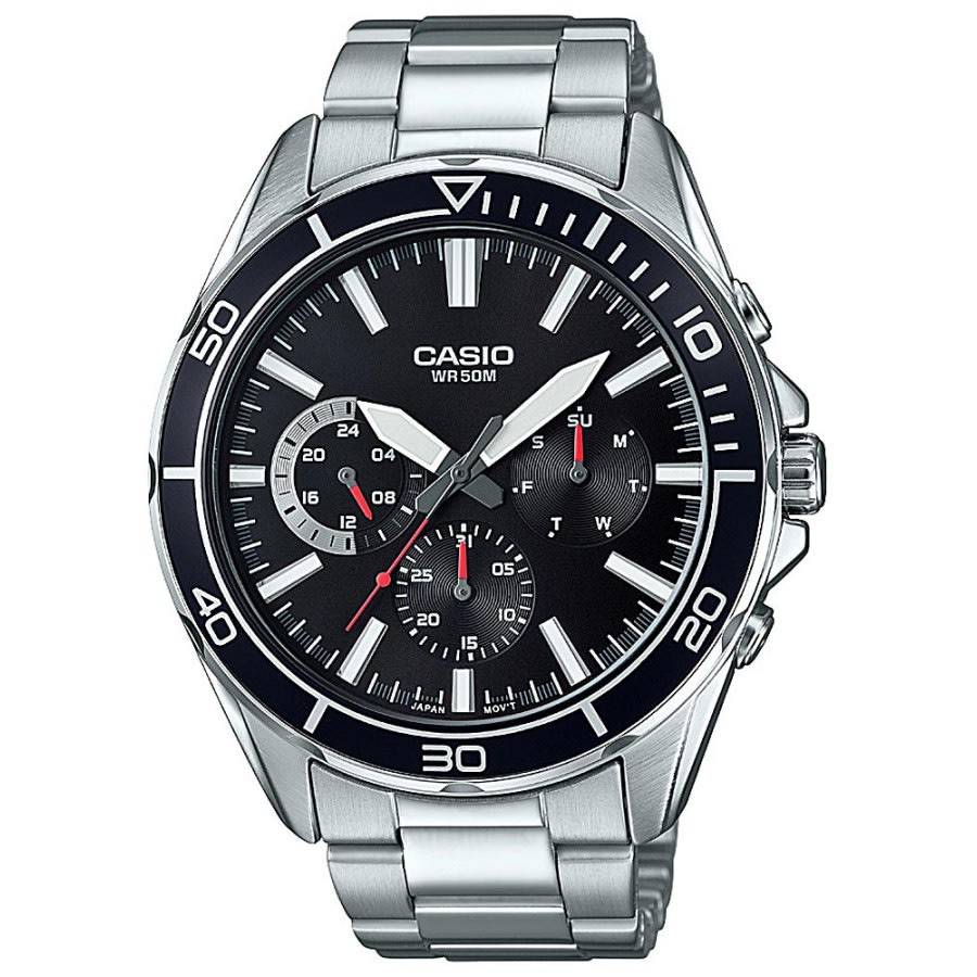 Casio Date Day 24 Hour Indicator Analog Mens  Diver Watch