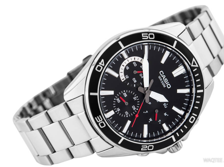 Casio Date Day 24 Hour Indicator Analog Mens  Diver Watch
