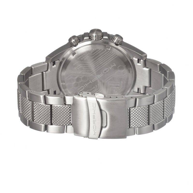 @ R12,821.77 Morphic M17 Series MPH1701 Men's Chronograph Silver Bracelet Watch w/ Date