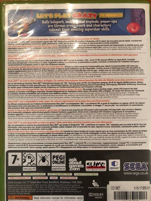 Sega Superstars Tennis - Xbox360