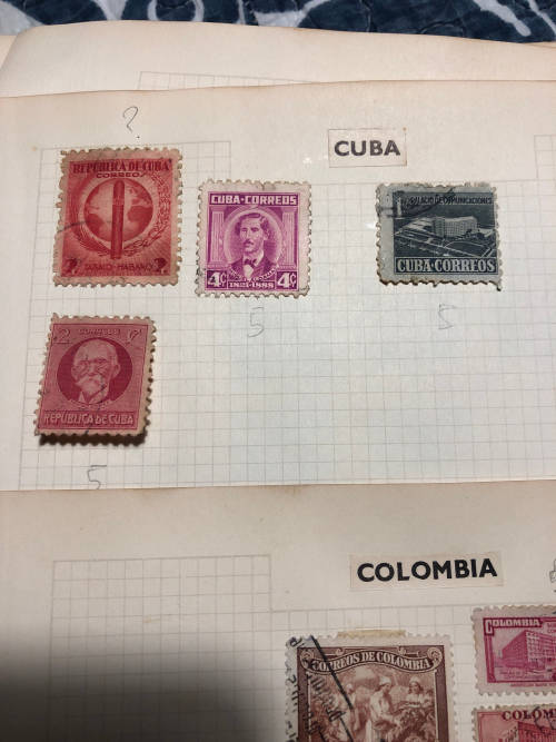 Cuba/Columbia Stamp Collection