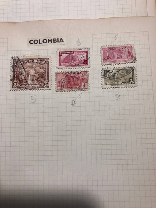 Cuba/Columbia Stamp Collection