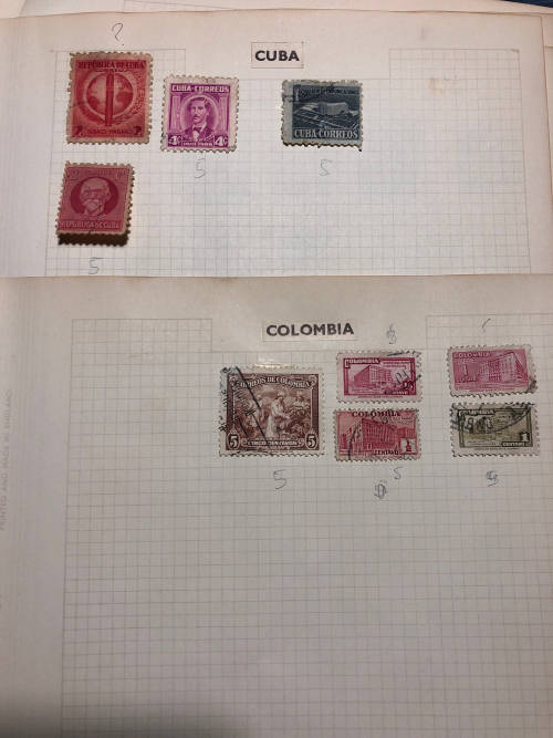 Cuba/Columbia Stamp Collection