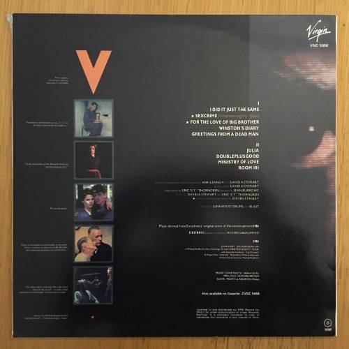 Eurythmics - 1984 (For the Love of Big Brother) LP/Album (1984 SA press) VG+/VG+
