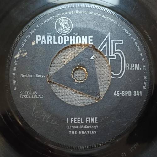 The Beatles - I Feel Fine 7`/single (1964 Zim press) VG-
