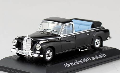Mercedes-Benz 300d Landaulet (W189) 1963 black 1/43 Norev NEW+boxed  #4199 instant wheels