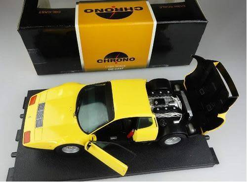 Ferrari 512 BB 1976 yellow 1/18 Chrono NEW+boxed  #8043 instant wheels