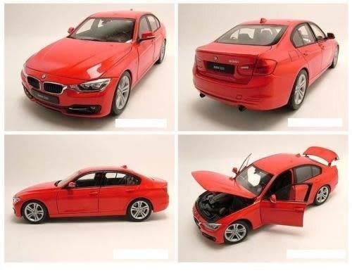 BMW 335i Saloon 2014 red 1/18 Welly NEW+boxed  #8528 instant wheels