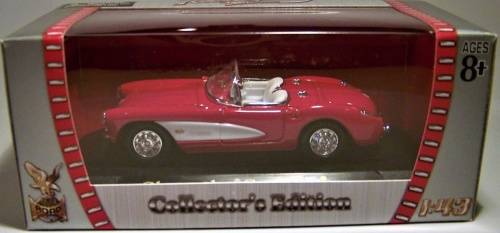 Chevrolet Corvette red+white 1957 1/43 RoadSignature NEW+boxed  #4061 instant wheels
