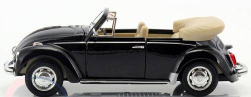 Volkswagen BEETLE open CABRIO 1960 black 1/24 Welly NEW+boxed FREE Delivery #2164 instant wheels