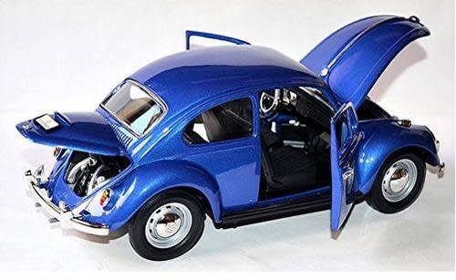 VW Beetle 1200 1967, blue-met, NEW+boxed, FREE DELIVERY ex SA stock #8979 instant wheels
