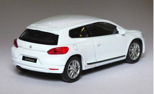 Volkswagen Scirocco III 2007 white 1/43 Welly NEW+boxed #4559 instant wheels