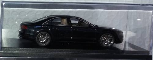 Audi A8 D4 2010 black 1/43 Kyosho NEW+showcased  #4474 instant wheels