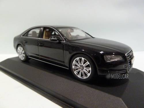 Audi A8 D4 2010 black 1/43 Kyosho NEW+showcased  #4474 instant wheels