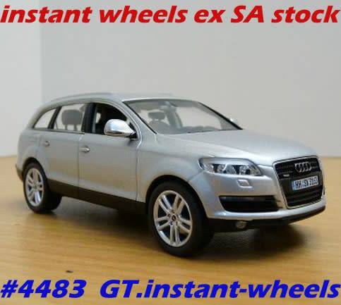 Audi Q7 (4.2) 2007 silver 1/43 Schuco NEW+showcased FREE Delivery #4483 instant wheels