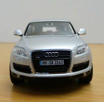 Audi Q7 (4.2) 2007 silver 1/43 Schuco NEW+showcased FREE Delivery #4483 instant wheels