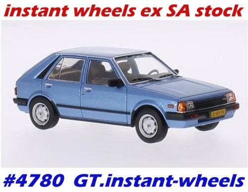 Mazda 323 4-door+hatchback 1982 blue-met Whitebox NEW+boxed FREE delivery #4780 instant wheels