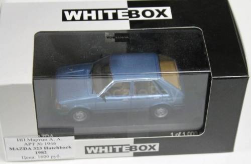 Mazda 323 4-door+hatchback 1982 blue-met Whitebox NEW+boxed FREE delivery #4780 instant wheels
