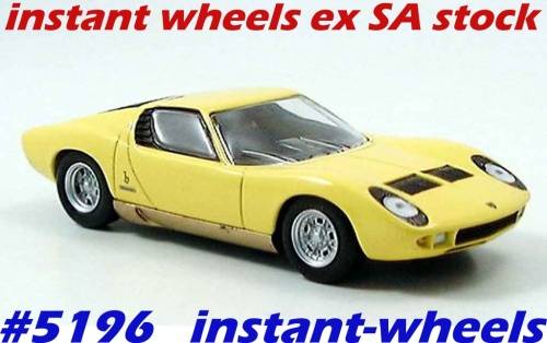 Lamborghini Miura 1966 yellow DelPrado NEW+showcased FREE Delivery #5196 instant wheels