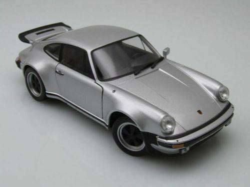Porsche 911 Turbo 3.0 1974 silver 1/24 Welly NEW+boxed  #2198 instant wheels