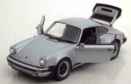Porsche 911 Turbo 3.0 1974 silver 1/24 Welly NEW+boxed  #2198 instant wheels