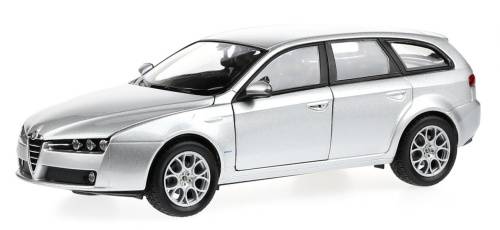 Alfa Romeo 159 Sportwagon 2008 silver 1/24 Welly NEW+boxed  #2215 instant wheels