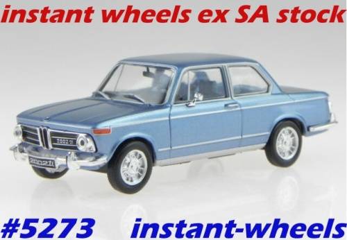 BMW 2002ti 1968 blue-met Whitebox NEW+boxed FREE Delivery #5273 instant wheels
