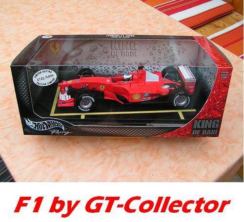 1:18 Ferrari F1-2000 MSchumacher 2000 by Hotwheels, MINT boxed, G'tee! #264