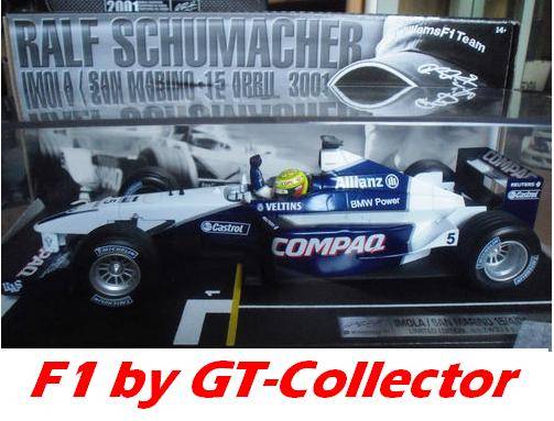 1:18 Williams-BMW F1 FW23 RSchumacher 2001 by Hotwheels, MINT boxed, G'tee! #277