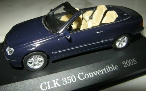 Mercedes-Benz CLK350 (A290) Cabrio 2005 dk.blue 1:43 IXO NEW+boxed  #5321 instant wheels