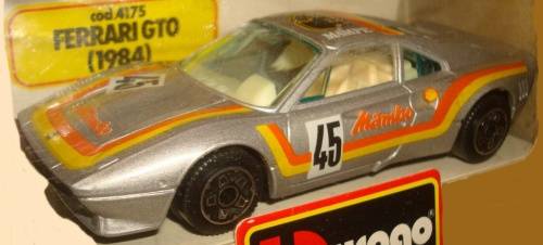 Ferrari GTO #45 (Mampe) Mambo 1984 bronze 1/43 Bburago NEW+showcased #5354 instant wheels