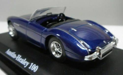 Austin Healey 100 BN1 convertible 1953 blue 1/43 IXO NEWinShowcase   #5375 instant wheels