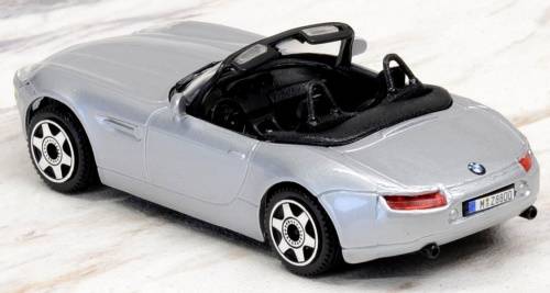 BMW Z8 Spider 2003 silver 1/43 Bburago NEW+showcased  #5412 instant wheels