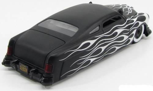 Ford Mercury 1951 matte-black/white flames 1:18 Jada NEW+boxed  #8001 instant wheels