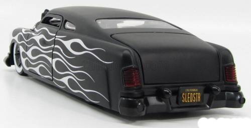 Ford Mercury 1951 matte-black/white flames 1:18 Jada NEW+boxed  #8001 instant wheels