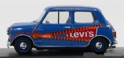 Austin Mini 1000 Mk.II (Levi`s) 1963 blue 1/43 Vitesse NEW+boxed  #5442 instant wheels