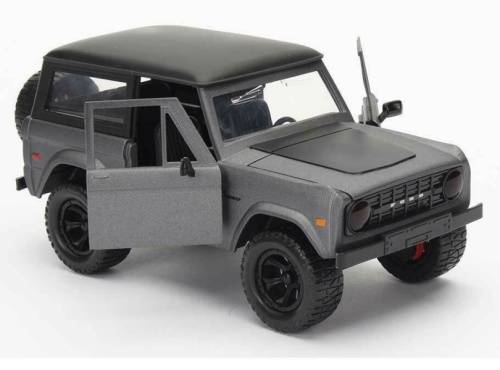 Ford Bronco 1973 matte grey+black 1/24 Jada NEW+boxed  #2276 instant wheels
