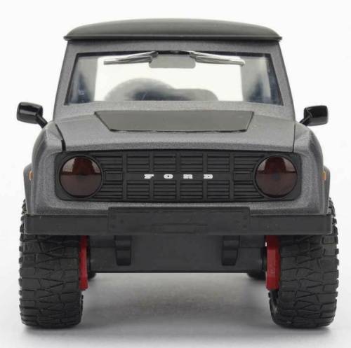Ford Bronco 1973 matte grey+black 1/24 Jada NEW+boxed  #2276 instant wheels