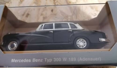 Mercedes-Benz 300 W189 (Adenauer) black 1/43 Rio NEW+boxed  #5527 instant wheels