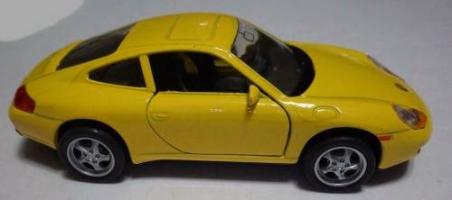 Porsche 911 Carrera 2001  light-yellow 1/38 Welly NEW+reblistered  #3805 instant wheels
